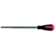 Lima tipo quadrada, corte a 2º com punho de dois materiais
Comprimento 250 mm - 10''