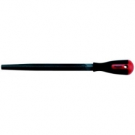 Lima tipo triangular, corte a 2º com punho de dois materiais
Comprimento 250 mm - 10''