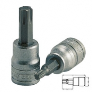 Ponteiras de chaves TPX, quadra de 1/2
