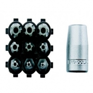 Conjunto de 10 peças de ponteiras TPX, quadra de 1/4''