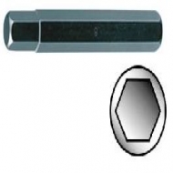 Ponteiras hexagonais de 75 mm com quadra hexagonal de 10 ou 12 mm