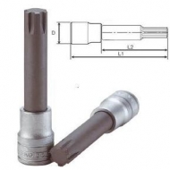 Ponteiras Ribe com 100 mm de comprimento, quadra de 1/2'', RIL
Cromo vanádio. Acabamento acetinado