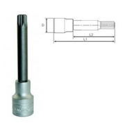 Ponteiras XZN com 100 mm de comprimento, quadra de 1/2''
Cromo vanádio. Acabamento acetinado. Torx com furo.