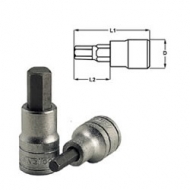 Ponteiras de chaves S2 hexagonais com quadra de 1/2