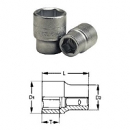 Chaves de caixa regular métrica de 3/4'' 6 pontos
Cromo vanádio. Acabamento acetinado.