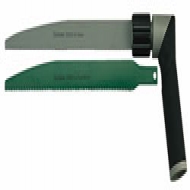 Punho de serra. Fornecido com folha de serra com 24 dentes para metal e folha de serra com 10 dentes para madeira ou plástico.