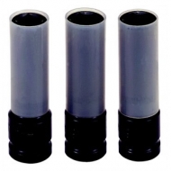 Conjunto de 3 chaves de caixa longas, métricas de impacto para rodas, quadra de 1/2