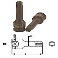 Ponteiras TX de impacto para chaves de caixa, quadra de 1/2''