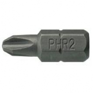 Ponteiras GR de 25 mm com quadra hexagonal de 1/4''